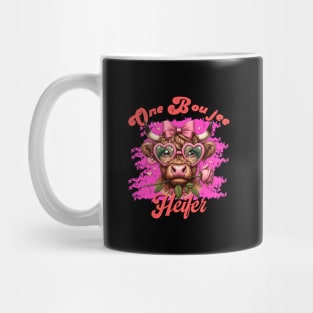 One Boujee Heifer Highland Cow Mug